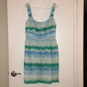 Annie Griffin Women’s Blue Chevron Dress